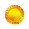 Symbol Gold Coin PIN WIN