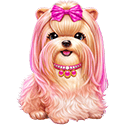 Symbol Pink dog
