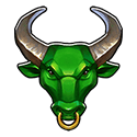 Symbol Green Bull