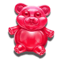 Symbol Red Bear Candy
