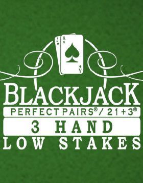 Perfect Pairs 21+3 Blackjack Low Stakes (3 Hand) by Realistic Games