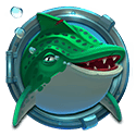 Symbol Green shark