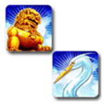 Symbol Lion and Swan