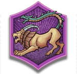 Symbol Purple Lion
