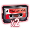 Symbol Red Cassette Tape x2