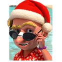 Symbol Beach Santa
