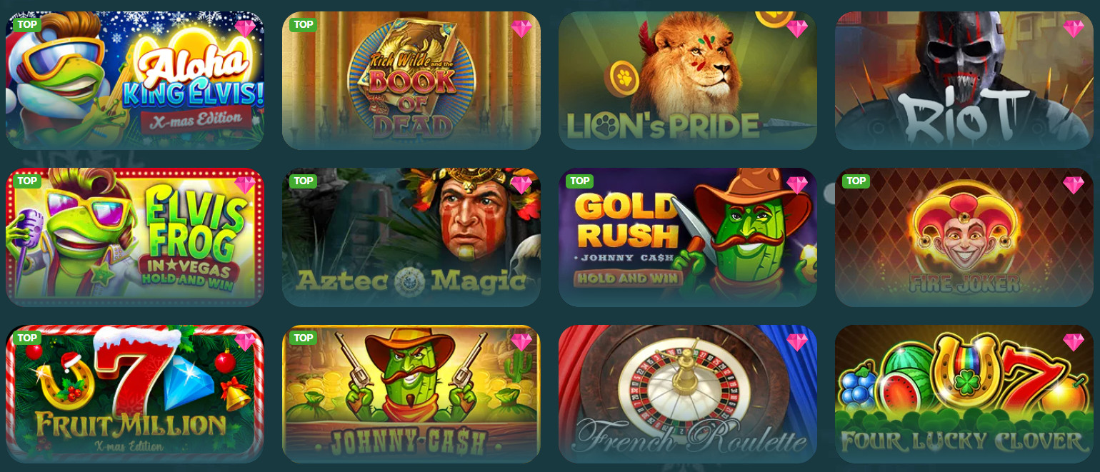 Bitcoin Games Section at Abo Casino
