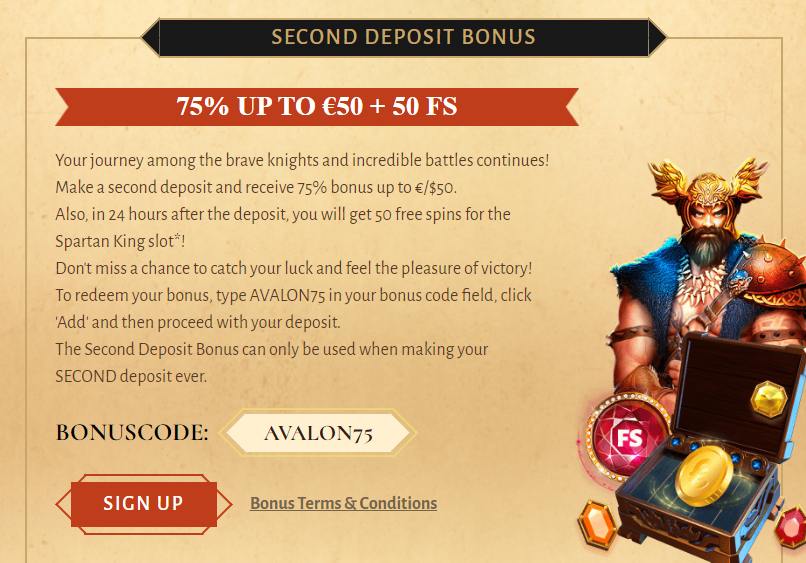 Second deposit bonus