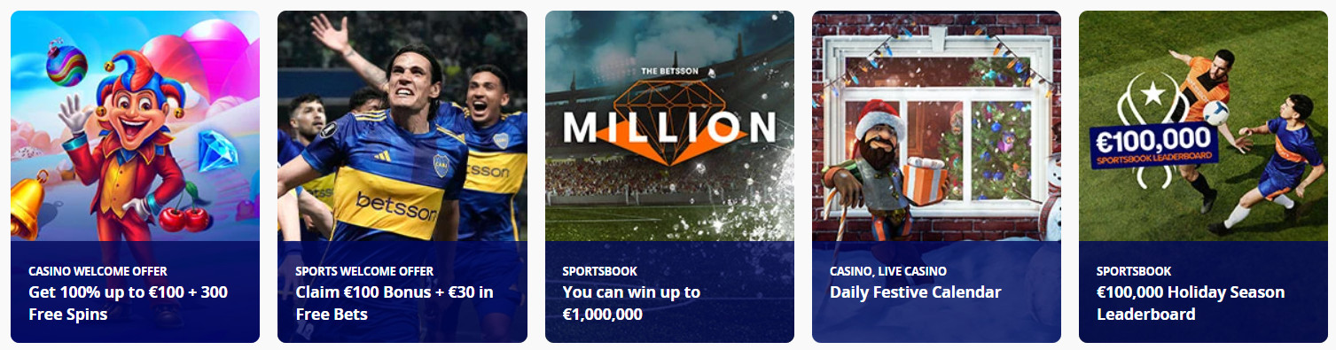 Promotions at Betsson Casino 