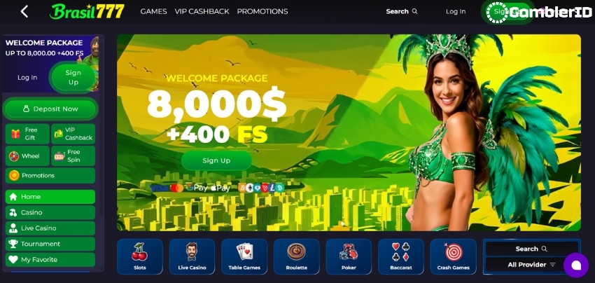 Brazil777 Casino Lobby
