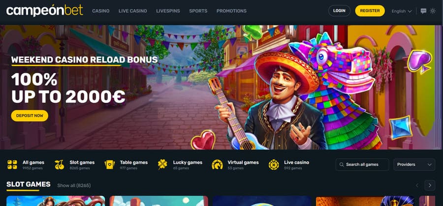 Campeonbet Casino Lobby