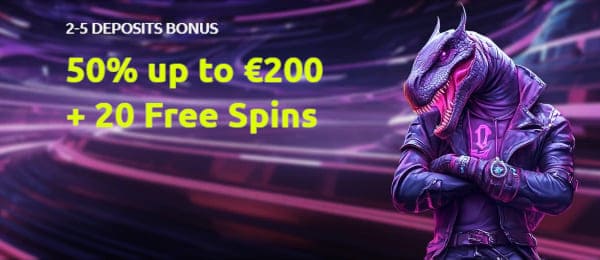 Second - Fifth Deposit Bonus