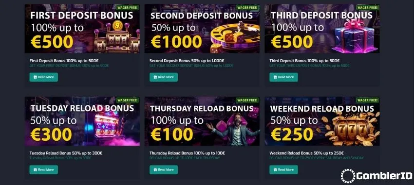 The Cristal Poker Casino Main Promotions