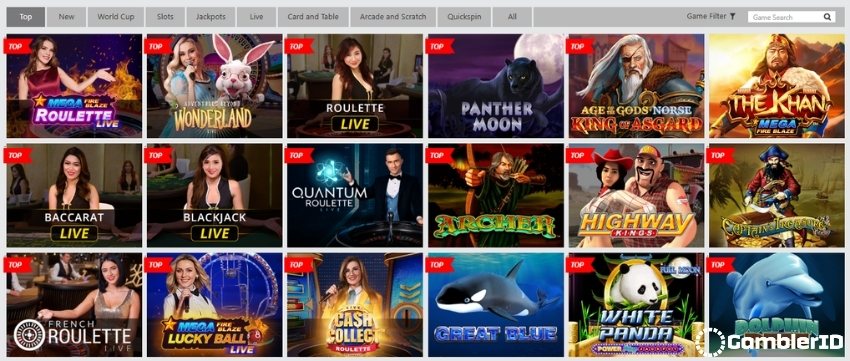 Dafabet Casino - Game Library