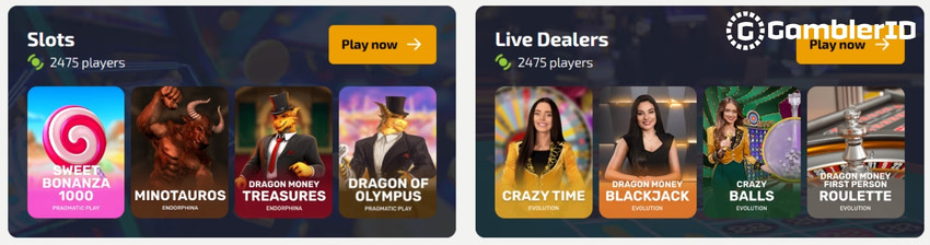 Game Portfolio at Dragon Money Casino