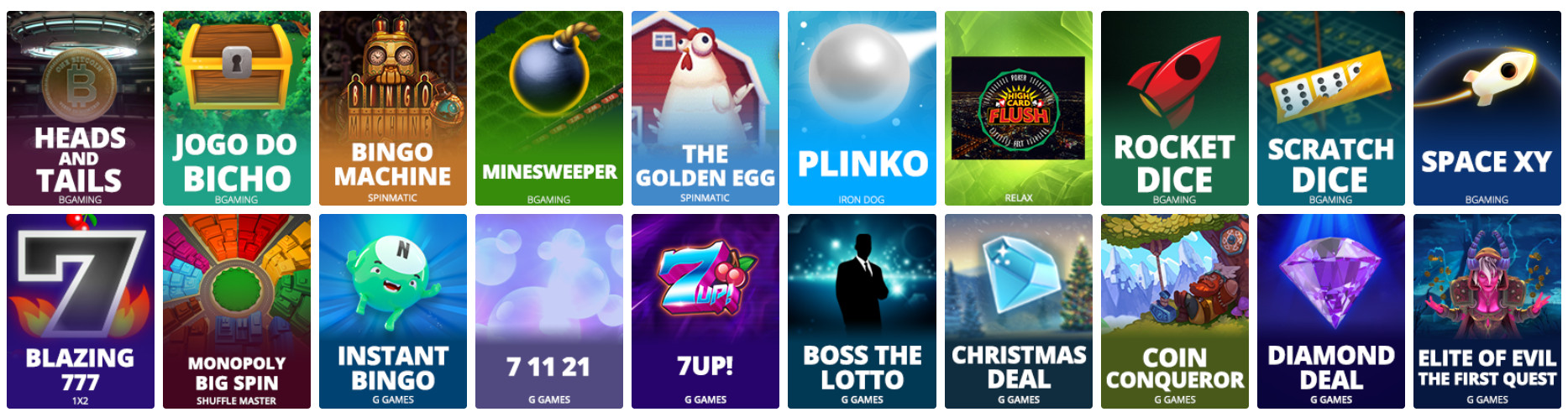 Special Games Section at Lapalingo Casino