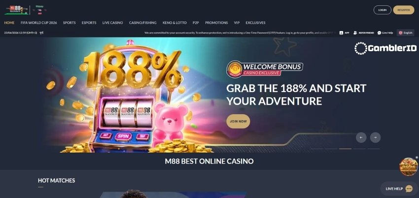 M88 Casino Lobby