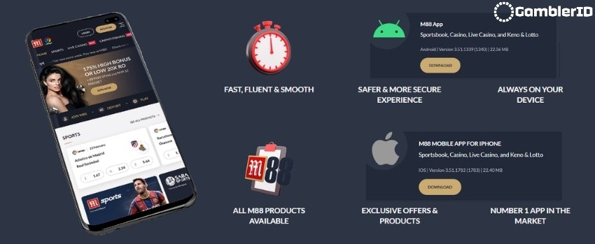 Mobile Apps and Compatibility on IOS and Android - M88 Casino 