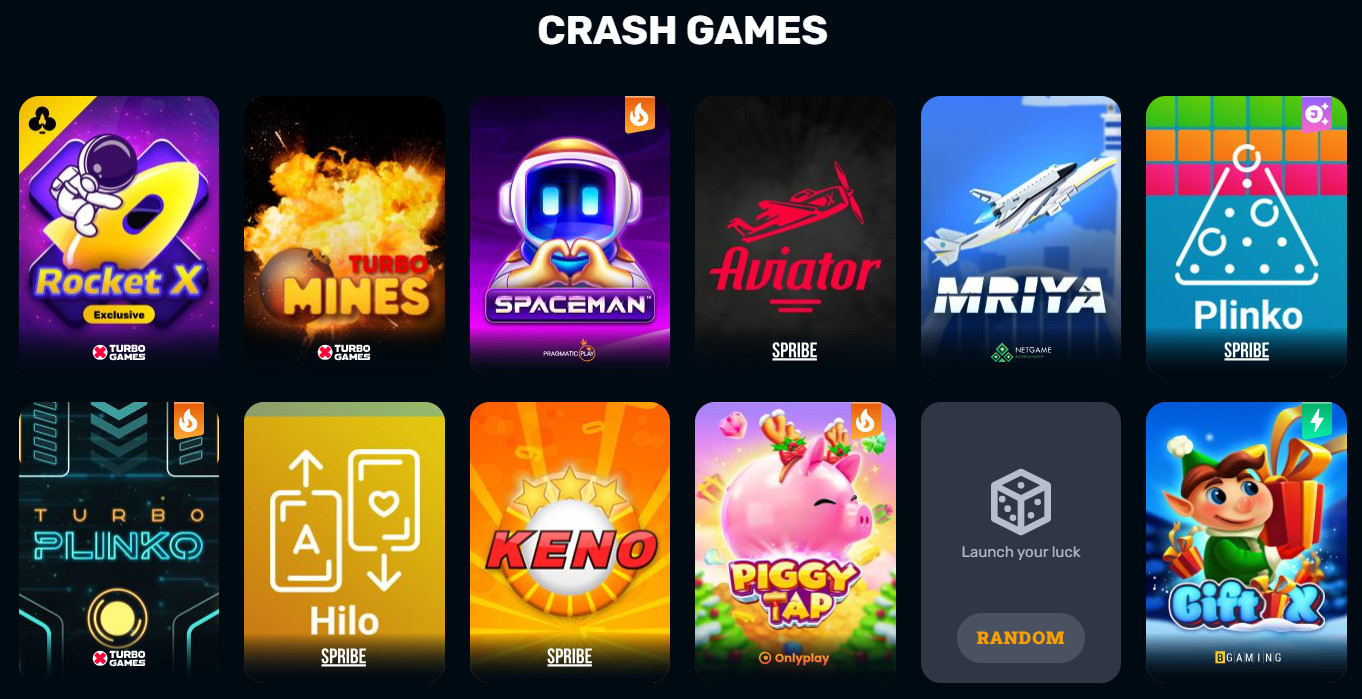 Crash Games at RocketPlay Casino