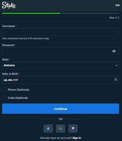 How to register with Stake.US