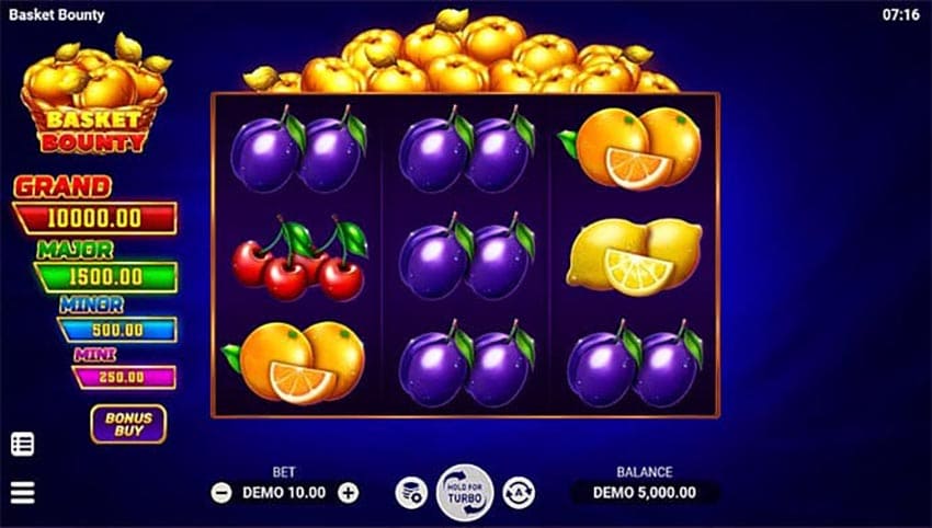 Basket Bounty main game screen - Evoplay, 2025