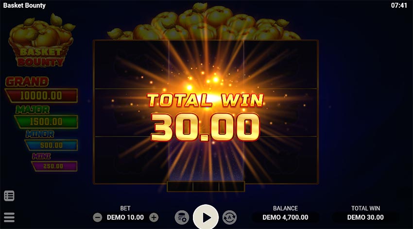 Win bonus game value