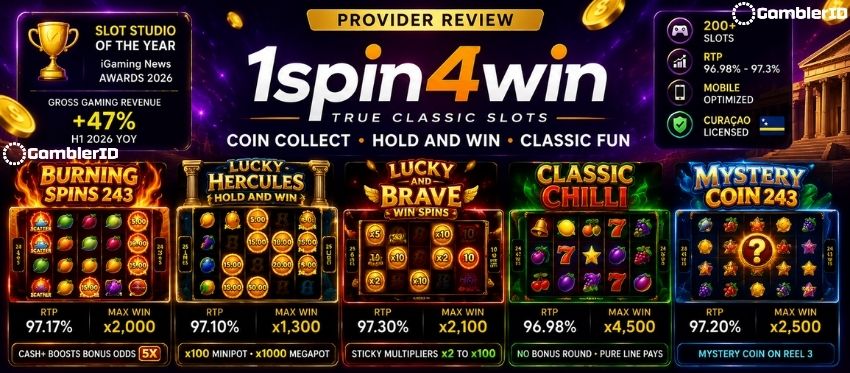 1spin4win Provider Review 2026 – Top 5 Slots, Hold and Win and Coin-Collect Games