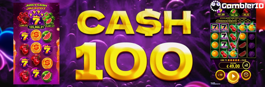 Cash 100 Slot Banner