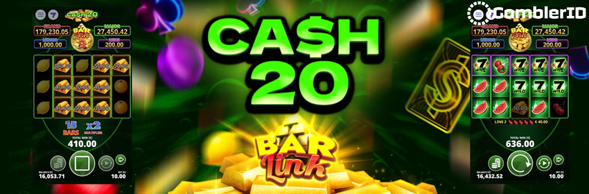 Cash 20 Bar Link Slot Banner