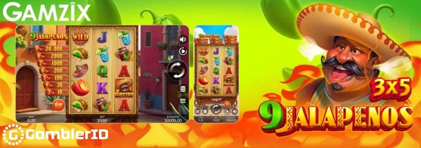 9 Jalapenos Slot Banner