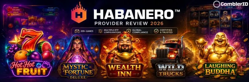 Habanero slots provider banner: 2010 founding, six gaming licences, Jackpot Race mechanic