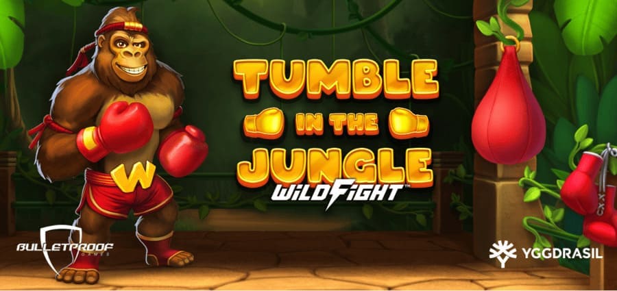 Tumble In The Jungle Wild Fight Slot Banner