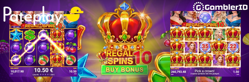 Regal Spins 10 Buy Bonus Slot Banner