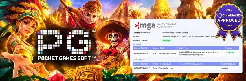 PG Soft MGA license MGA/B2B/435/2017 in the Malta Gaming Authority register