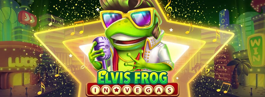 Elvis Frog In Vegas Slot - Banner