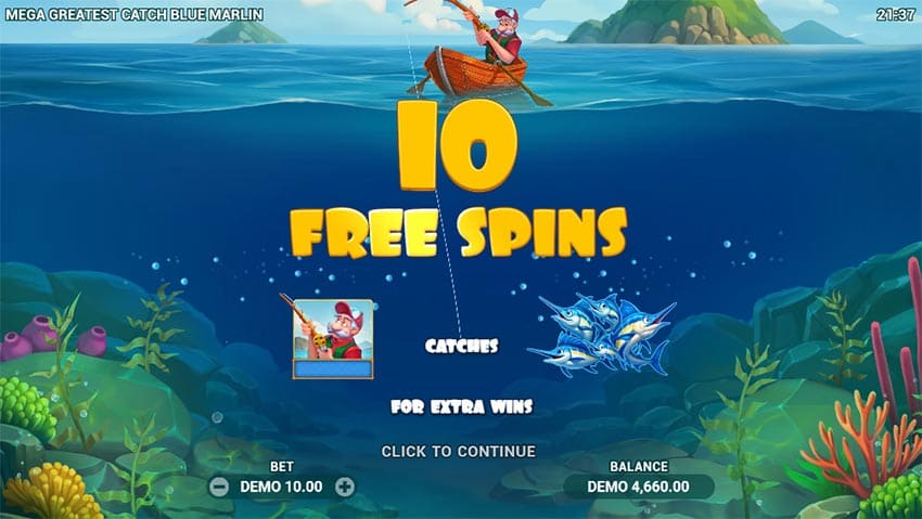 free spins gained from game