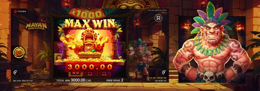 Mayan Apocalypto 15,000x max win screenshot&raquo;