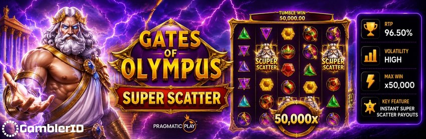 Gates of Olympus Super Scatter Slot Banner