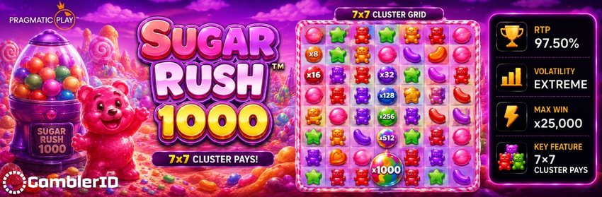 Sugar Rush 1000 Slot Banner