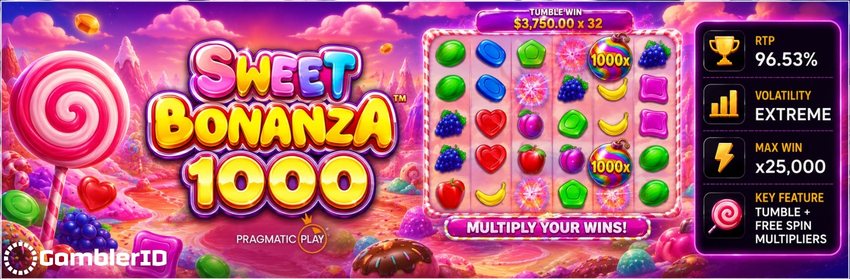 Sweet Bonanza 1000 Slot Banner