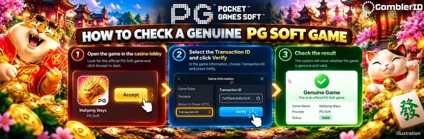How to check a genuine PG Soft game with the Transaction ID verification