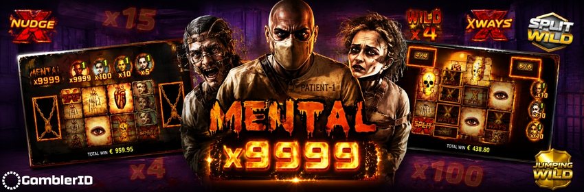 Mental slot by Nolimit City showcasing Fire Frames, xWays mechanics and high-volatility gameplay