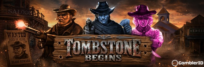 Tombstone Begins slot by Nolimit City with Revolver feature, Win Respins and Wild multipliers