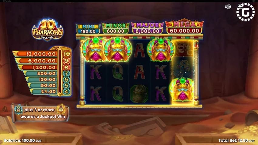 Scatter Symbols - 10 Pharaohs Slot