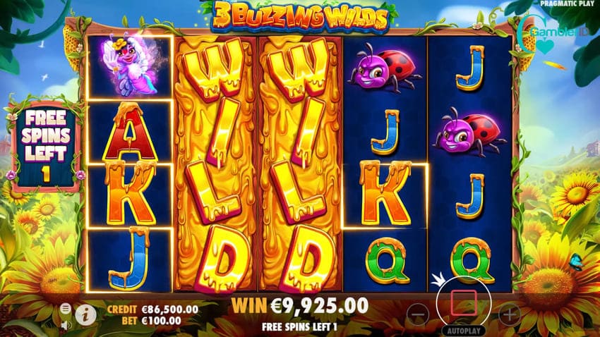 3 Buzzing Wilds - Expanding Wilds