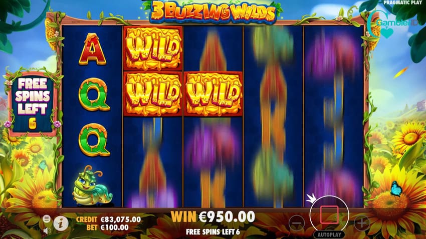 3 Buzzing Wilds - Free Spins