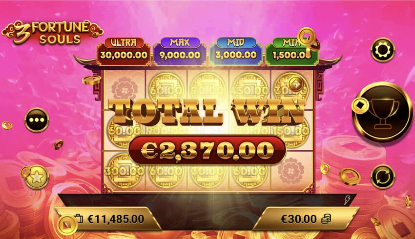 3 Fortune Souls - Big Win