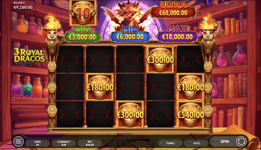 3 Royal Dracos - Hot Hold Bonus
