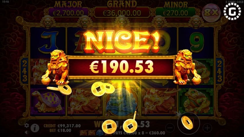 5 Lions Gold - Big Win
