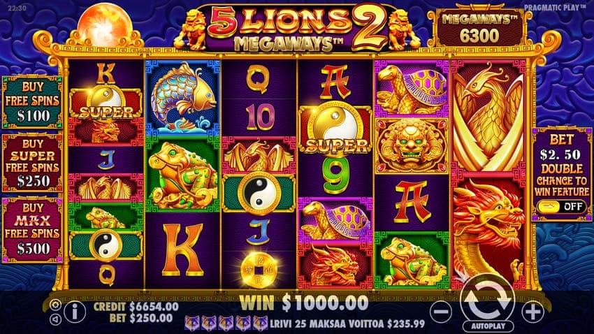 Free Demo - 5 Lions Megaways 2 Slot